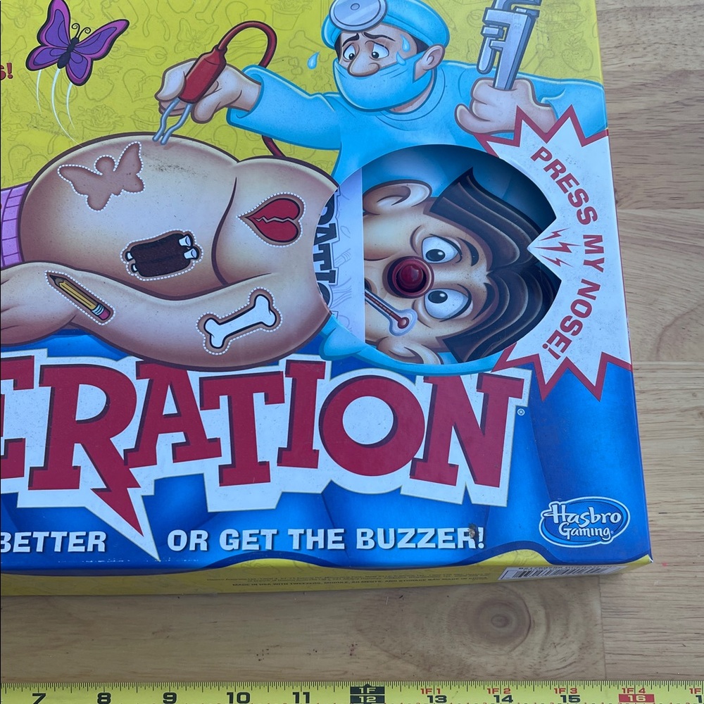 Hasbro Operation Game - Vibrant Red, Blue, and Yellow - Picture 2 of 12